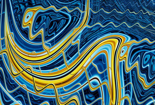 Abstract surreal fractal design