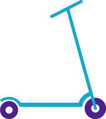 Scooter vehicle icon illustration