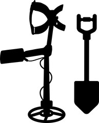 Metal detector vector for print, poster, card, craft, mugs, bags, invitation, and party.