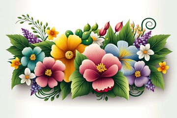 Beautiful Ai-Generated Floral Banner Design