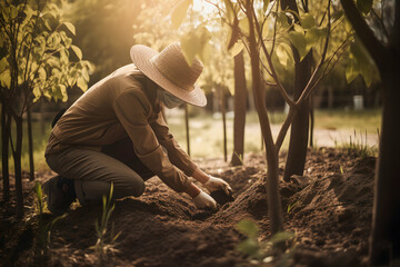 Planting Trees for a Sustainable Future: Community Garden and Environmental Conservation - Promoting Habitat Restoration and Community Engagement on Earth Day
