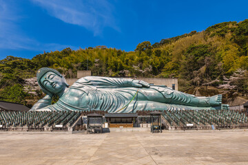 The reclining Buddha at Nanzoin temple in Fukuoka, Kyushu, Japan