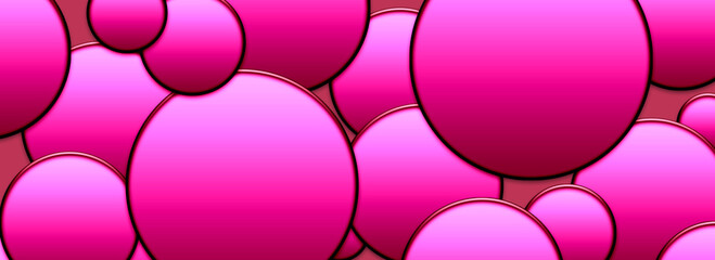 gradient circles background, pink seamless pattern