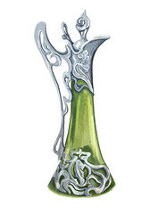 Countess art nouveau,Glass and silver jugs