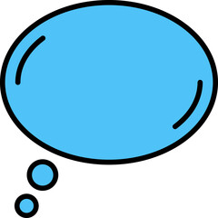 bubble outline color icon