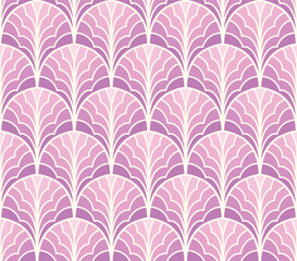 Elegant art nouveau seamless pattern. Abstract minimalist background. Geometric art deco texture. - 586575686