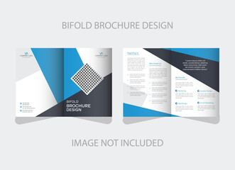 Bifold Brochure design template for a company or one's business