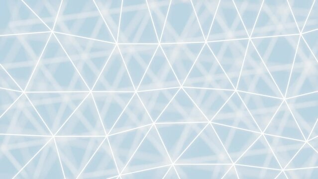 3D animated abstract low triangle mech background