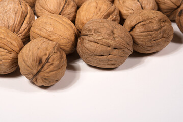 delle belle noci, foto macro di noci, primo piano di noci di colore marrone