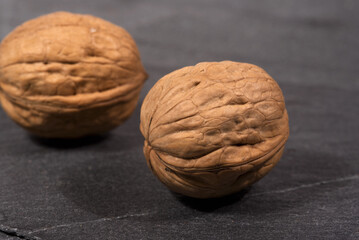 delle belle noci, foto macro di noci, primo piano di noci di colore marrone