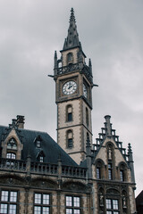 Fototapeta na wymiar Clock tower of Ghent