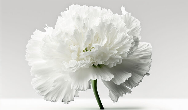  a white flower with a white background and a white background with a white flower in the middle of the picture and a white background with a white flower in the middle.  generative ai
