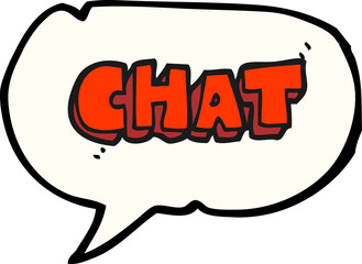 speech bubble cartoon chat symbol