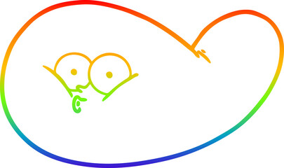 rainbow gradient line drawing cartoon gall bladder