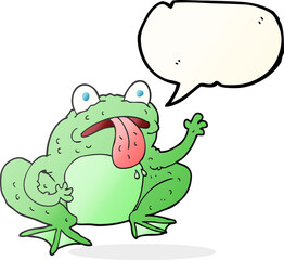 speech bubble cartoon frog