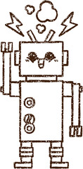 Robot Charcoal Drawing