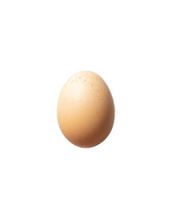 Hen's egg isolated on a white background. Chicken egg isolated. Egg isolated on white
