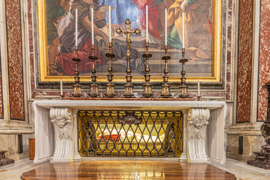 Chapel of the Annunciation in St. Peter's Basilica. Vatican City