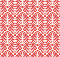 Luxury art deco seamless pattern. Abstract vector background. Geometric damask texture.