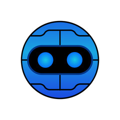 round robot design vector illustration