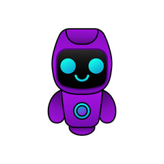 happy illustration robot design kawaii