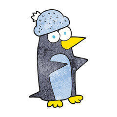 textured cartoon penguin
