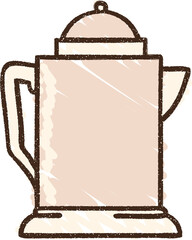 Coffee Kettle Chalk Drawing