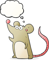 thought bubble cartoon mouse