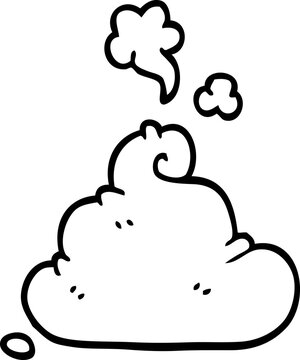 recommend clip art: line drawing cartoon poop