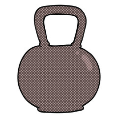 cartoon kettle bell weight