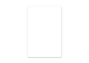 The isolated realistic blank sheet of paper is page A4 size with soft shadows on transparent background. Illustration clipart images png