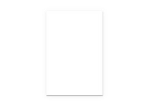 The isolated realistic blank sheet of paper is page A4 size with soft shadows on transparent background. Illustration clipart images png