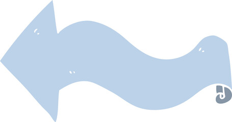 flat color style cartoon arrow