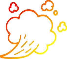 warm gradient line drawing cartoon expression bubble