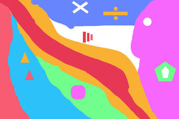 Children's background and teaching aids for children