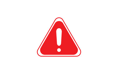 Danger or warning sign triangle vector icon design template,