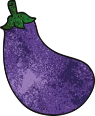 Foto auf Leinwand cartoon doodle eggplant © lineartestpilot