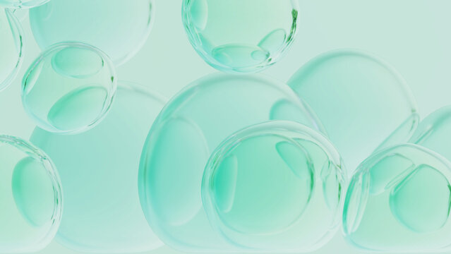 清潔感のある泡のアブストラクトな背景, フレッシュでクリーンなコンセプト