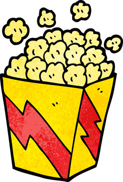 cartoon doodle cinema popcorn