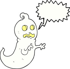 speech bubble cartoon ghost