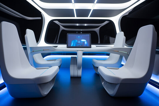 Generative ai self driving electric car interior