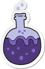 sticker of a cartoon magic potion