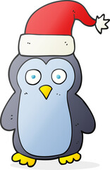 cartoon christmas penguin