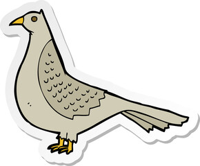 sticker of a cartoon bird