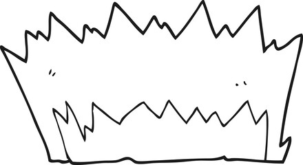 black and white cartoon explosion