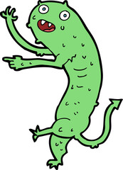 cartoon gross little monster