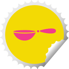 circular peeling sticker cartoon measuring spoon