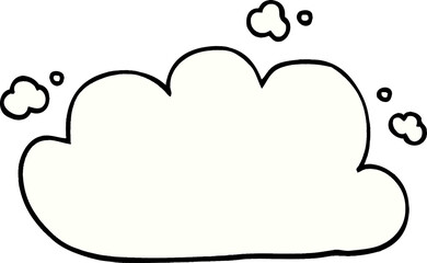 cartoon doodle white cloud