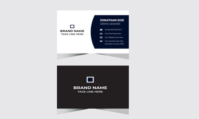 Minimalist business card template, Free vector clean style modern business card template
