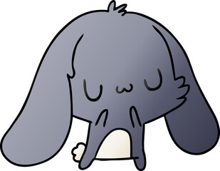 gradient cartoon kawaii cute furry bunny